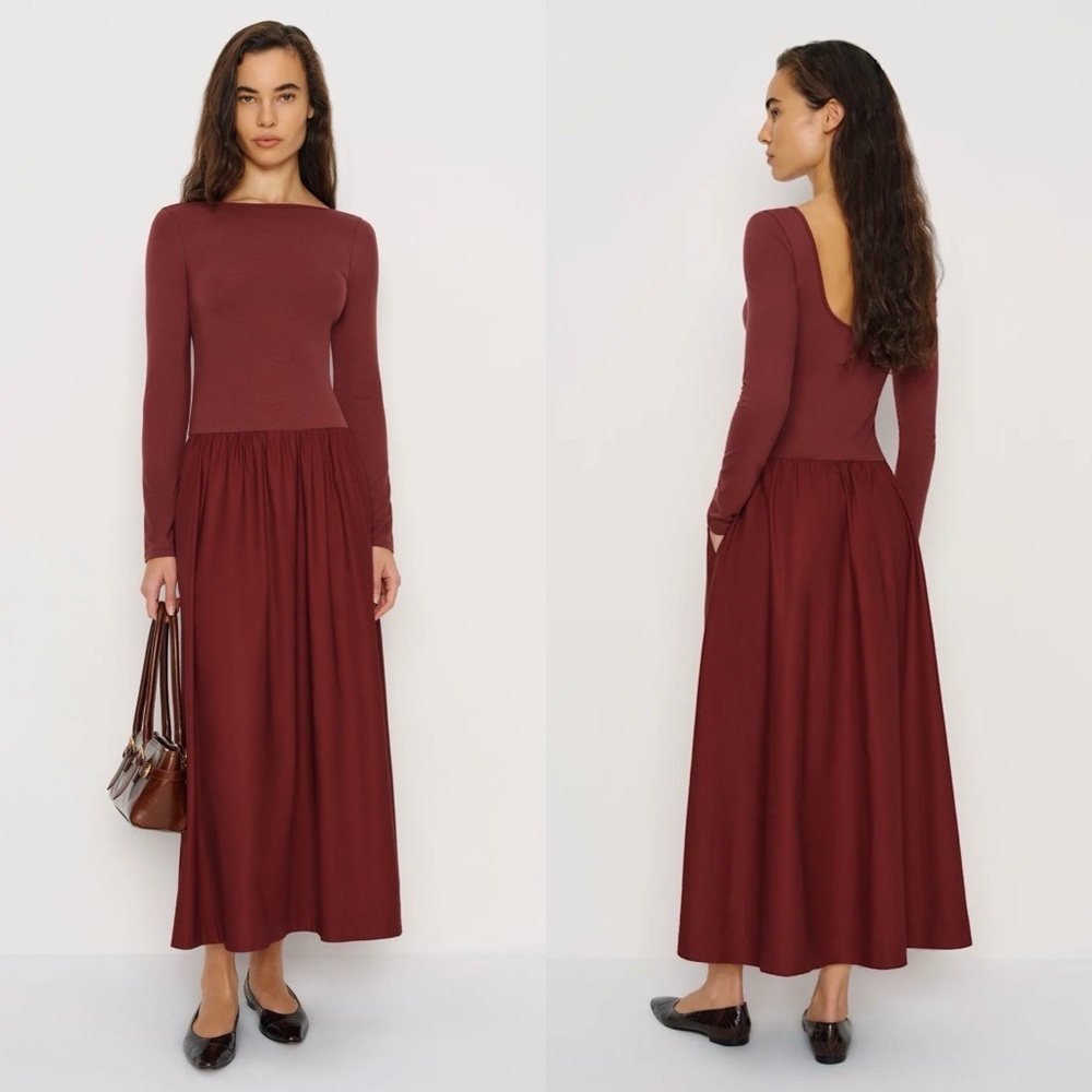 REFORMATION NWT Abel Knit Dress in Chianti XL